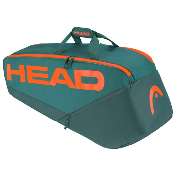 Head Pro Racquet Bag M 6er Schlägertasche Tennistasche grün-orange