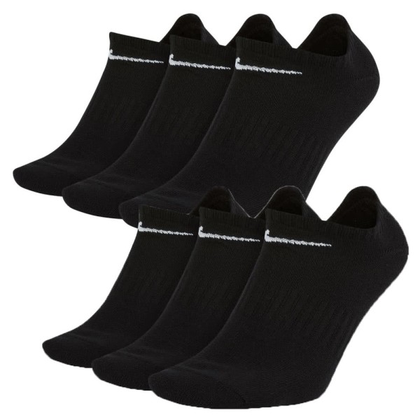 Nike Everyday Lightweight Sportsocken Füsslinge 6er Pack schwarz