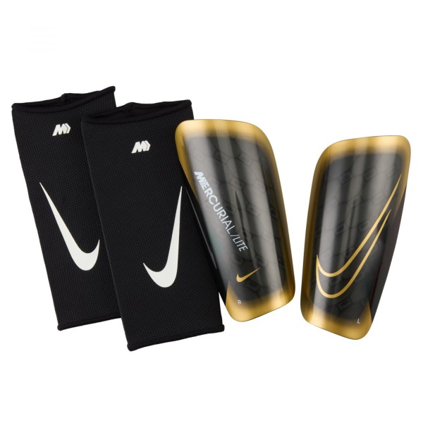 Nike Mercurial Lite Fußball Schienbeinschoner schwarz-gold