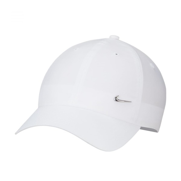 Nike Dri-Fit Club Metal Swoosh Cap weiß