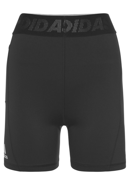 Adidas Damen Techfit Badge of Sport Short Tight schwarz-weiß