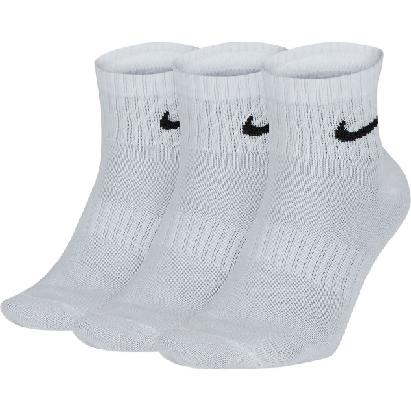 Nike Everyday Lightweight Ankle Trainingssocken Sportsocken 3er Pack weiß