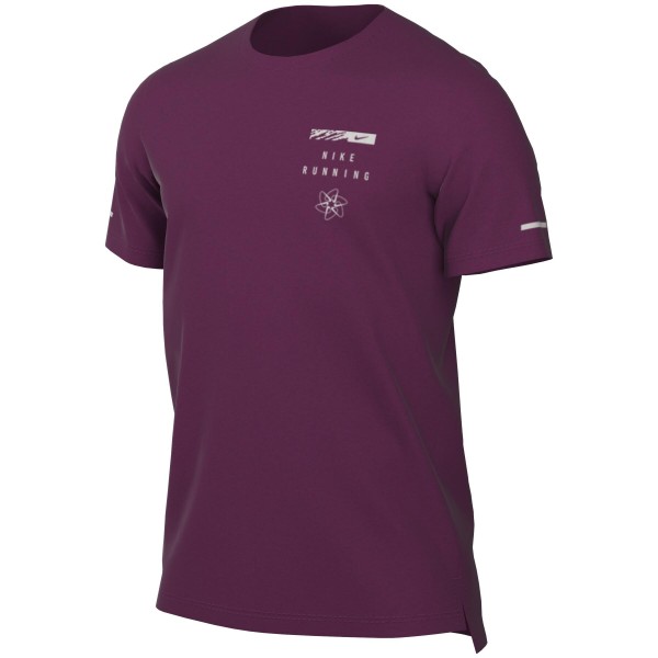 Nike Herren Dri-Fit UV Run Division Laufshirt Funktionsshirt lila
