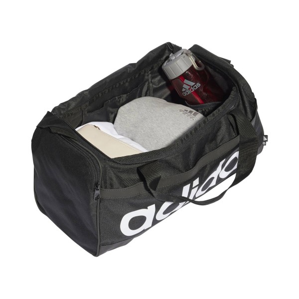 Adidas Linear Duffel Bag Sporttasche Trainingstasche S schwarz-weiß