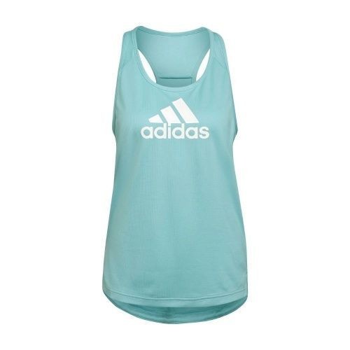 Adidas Damen Big Logo Tank Top Laufshirt mint-weiß