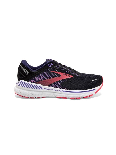 Brooks Damen Adrenaline GTS 22 Laufschuh schwarz-lila-weiß