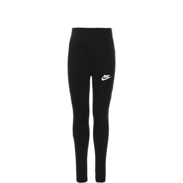 Nike Mädchen Sportswear Favorites Leggings Tight schwarz-weiß