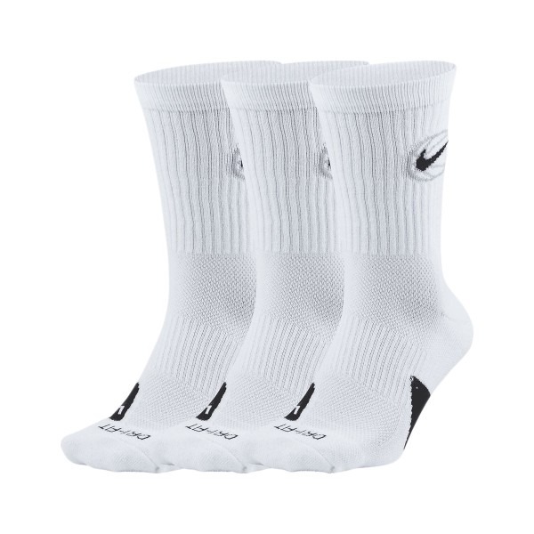 Nike Everyday Crew Basketball Socken 3er weiß-schwarz