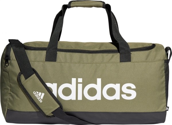 Adidas Linear Duffel Bag M Sporttasche olivgrün-schwarz-weiß
