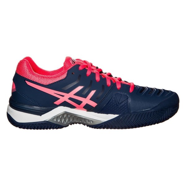 Asics Damen Gel-Challenger 11 Clay Sandplatz Tennisschuh blau-pink