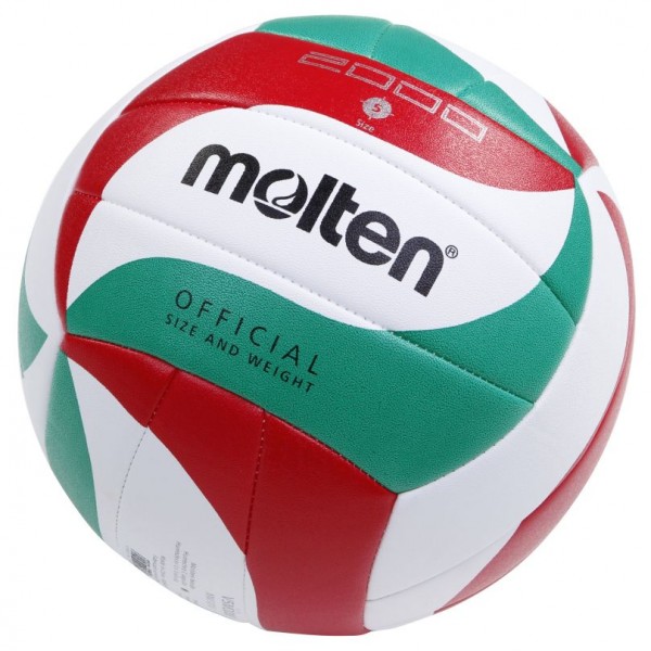 Molten Volleyball Trainingsball Gr. 5 weiß-grün-rot