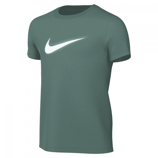 Nike Kinder Dri-Fit Icon T-Shirt Sportshirt grün-weiß