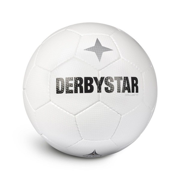 Derbystar Brillant TT Classic Fußball Trainingsball weiß-schwarz-grau