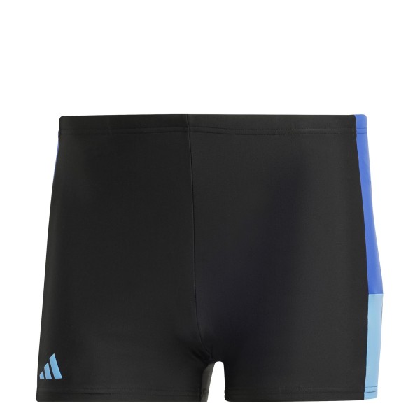 Adidas Herren Block Boxer Badehose Badeshort schwarz-dunkelblau-hellblau