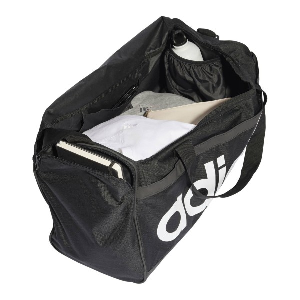 Adidas Linear Duffel Bag Sporttasche Trainingstasche M schwarz-weiß