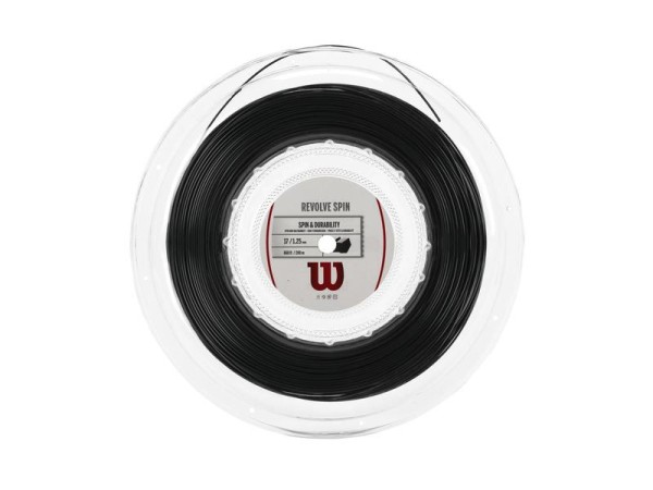 Wilson Revolve Spin 200m Saitenrolle 1,25 mm schwarz