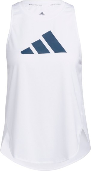 Adidas Damen Badge of Sport Tanktop Trainingstop weiß-blau