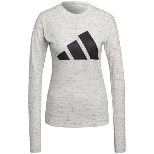 Adidas Damen Win Sport Longsleeve Langarmshirt weiß-schwarz