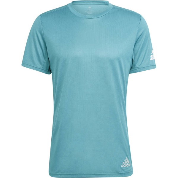 Adidas Herren Run It Laufshirt T-Shirt petrol/türkis