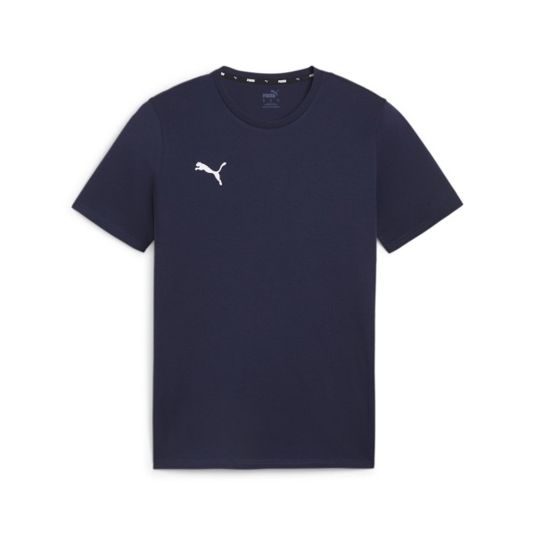 Puma Herren teamGoal Casuals T-Shirt Freizeitshirt dunkelblau