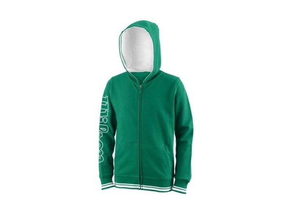 Wilson Kinder Team II Full Zip Hoodie Kapuzenjacke grün