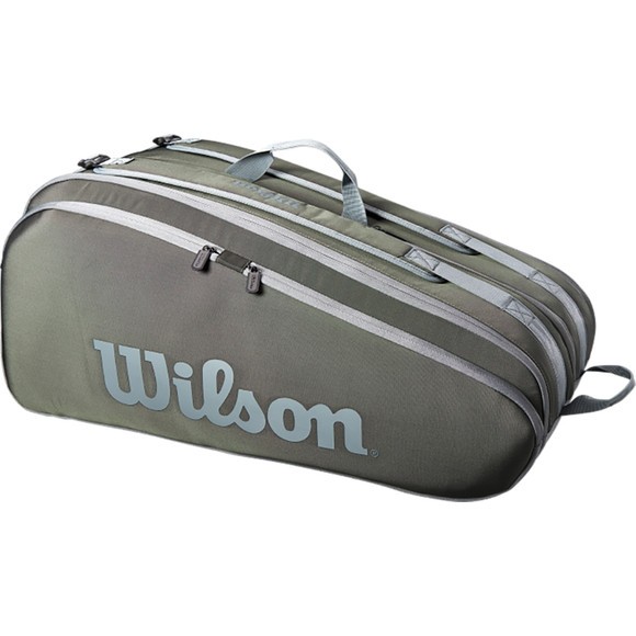 Wilson Tour 12 Pack Tennistasche Schlägertasche dunkelgrün