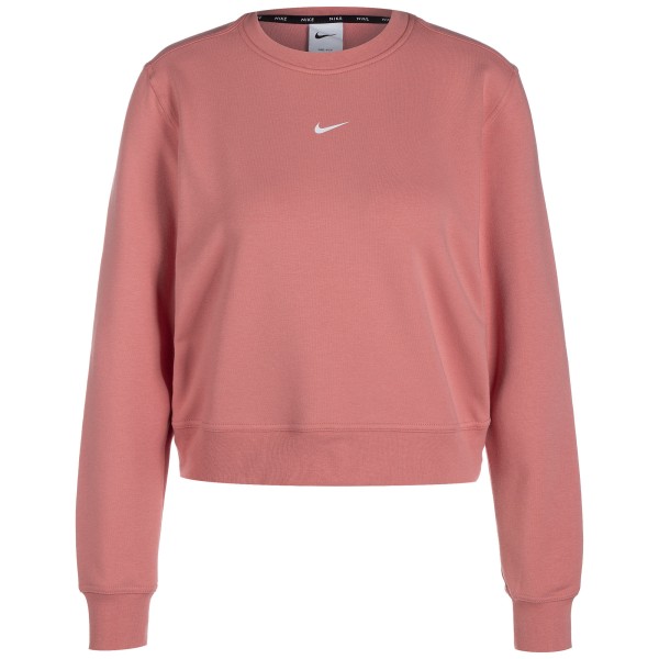 Nike Damen Dri-Fit One Sweatshirt Pullover rosa