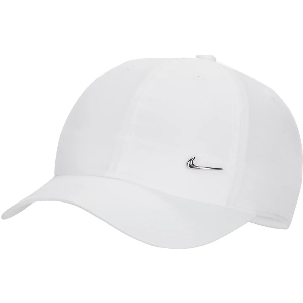 Nike Kinder Dri-Fit Club Metall Swoosh Cap weiß