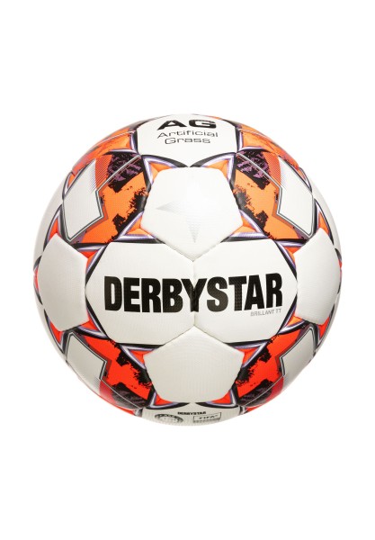 Derbystar Brillant TT AG Fußball Trainingsball Gr. 5 weiß-orange