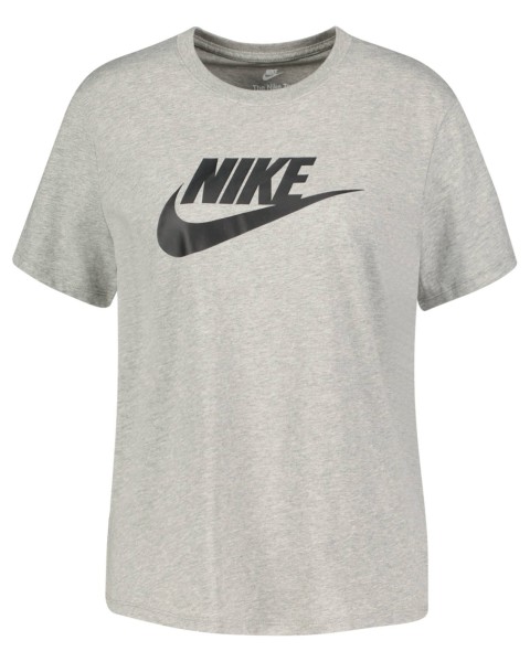 Nike Damen Sportswear Essential T-Shirt Freizeitshirt grau