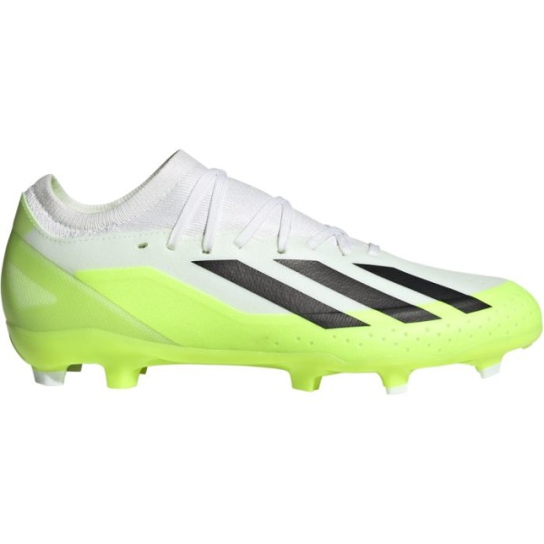 Adidas Kinder X Crazyfast 3 FG Fußballschuh grün-weiß-schwarz