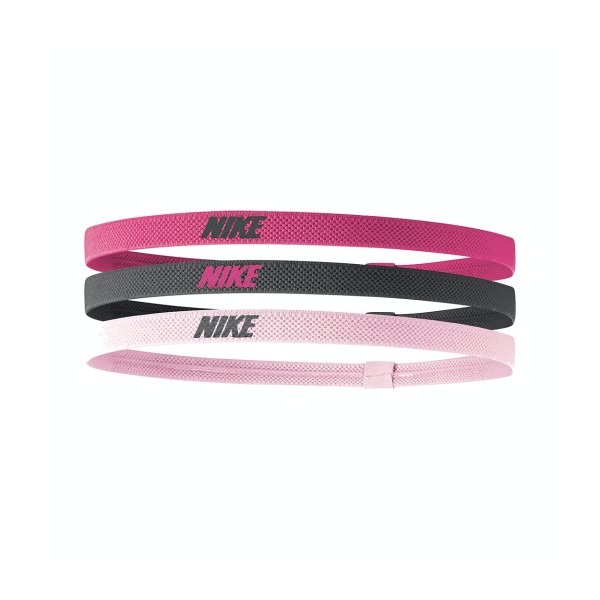 Nike Elastic Headband Stirnband 3er Pack pink-rosa