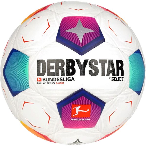Derbystar Bundesliga Brillant Replica S-Light Fußball v23 weiß-bunt