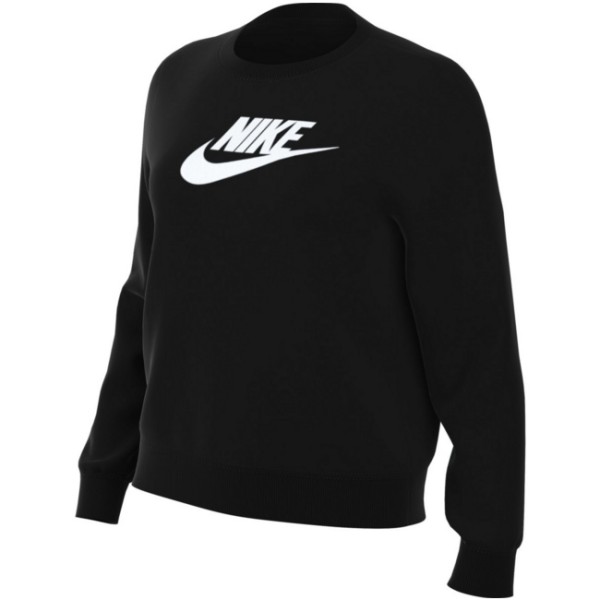 Nike Damen Sportswear Club Fleece Sweatshirt Pullover schwarz-weiß