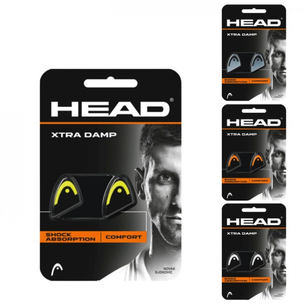 Head Xtra Damp 2er Vibrationsdämpfer schwarz orange weiss gelb