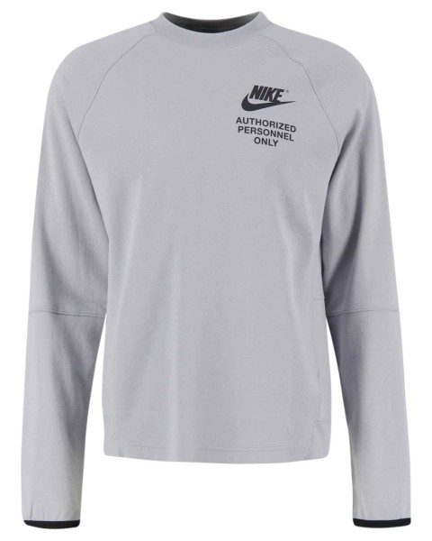 Nike Herren Sportswear Grafik Sweatshirt Pullover grau