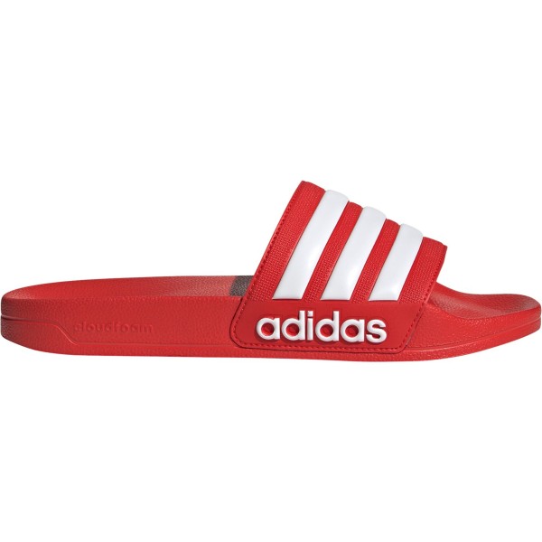 Adidas Shower Adiletten Badelatschen rot-weiß
