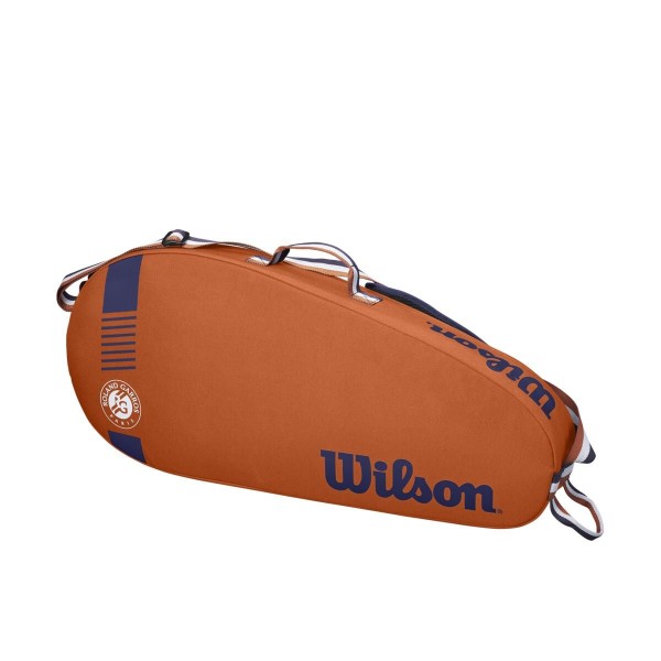 Wilson Roland Garros Team 3 Pack Tennistasche Schlägertasche braun-weiß-blau