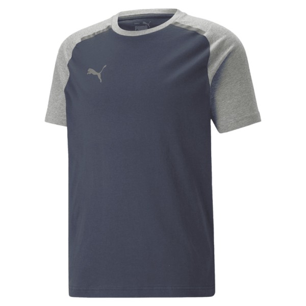 Puma Herren teamCup Casuals Tee T-Shirt Sportshirt dunkelblau
