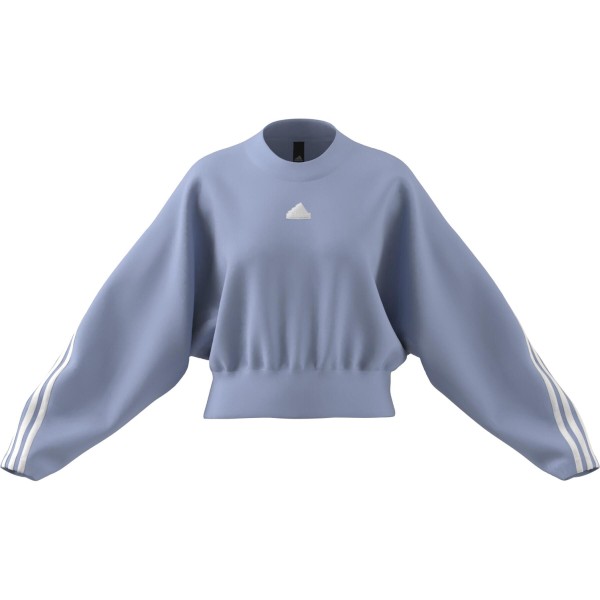 Adidas Damen Future Icons 3S Crew Pullover Sweatshirt hellblau weiB Pullover Sweats Kleidung Damen MAM SPORT von Sportler zu Sportler