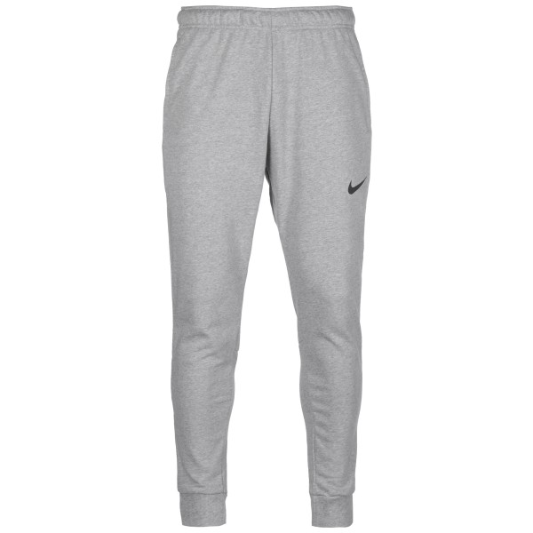 Nike Herren Dri-Fit Tapered Fleece Trainingshose Sporthose grau