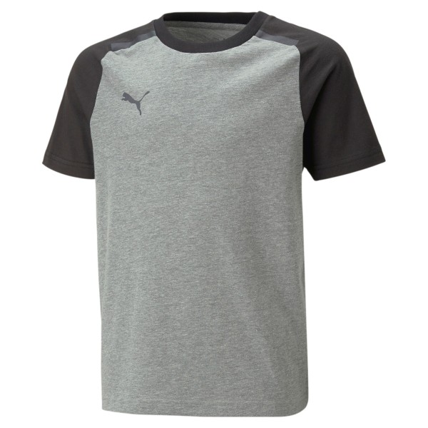 Puma Kinder teamCup T-Shirt Sportshirt grau-schwarz