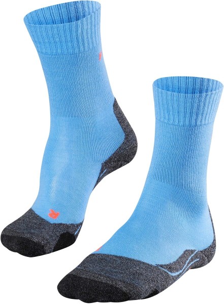 Falke Damen Trekking Socken Outdoor Strümpfe TK 2 blau-grau