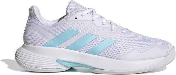 Adidas Damen CourtJam Control Tennisschuh Teppich weiß-hellblau