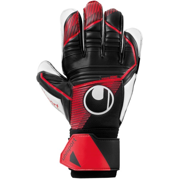 Uhlsport Powerline Soft Pro Torwarthandschuhe schwarz-rot-weiß