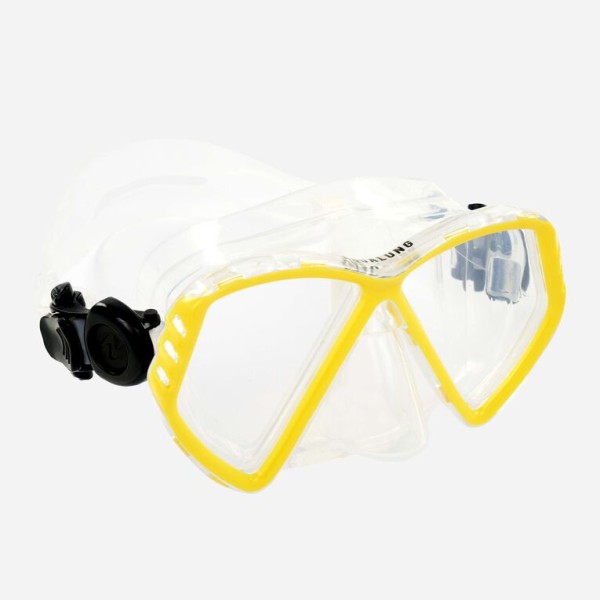 Aqualung Cub Kinder Tauchmaske Gr XS transparent-gelb