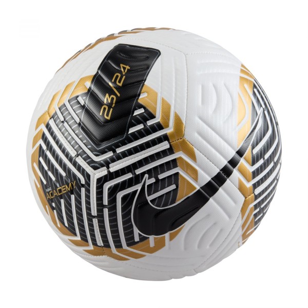Nike Academy Soccer Fußball Gr. 5 weiß-schwarz-gold