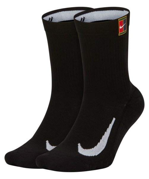 Nike Court Multiplier Cushioned Crew Tennissocken schwarz