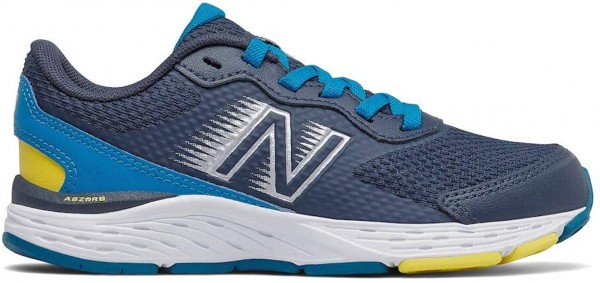 New Balance Kinder 680 V6 Laufschuh Fitness/Freizeitschuh navy-weiß-gelb