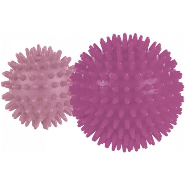 V3Tec Massageballset 6 + 8 cm rosa/lila